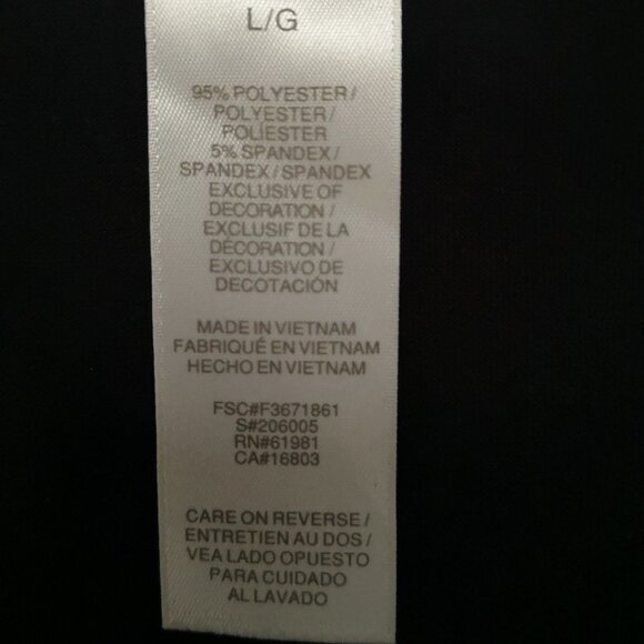 2/$30.00 Mix & Match - Avon Long Sleeves Black Ladies Size Large Dress - Picture 3 of 5